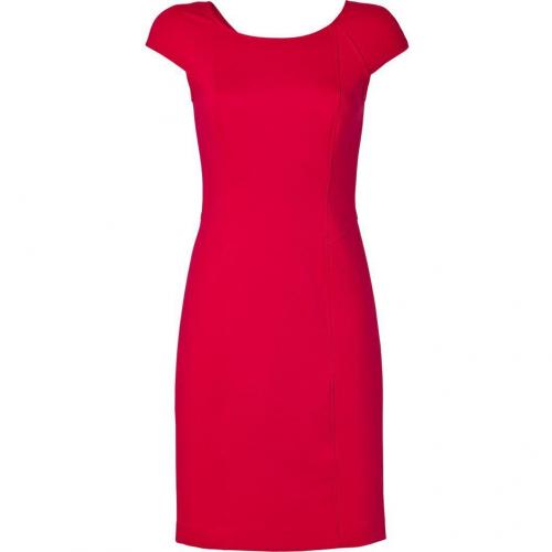 DKNY Crimson Red Cap Sleeve Sheath Kleid