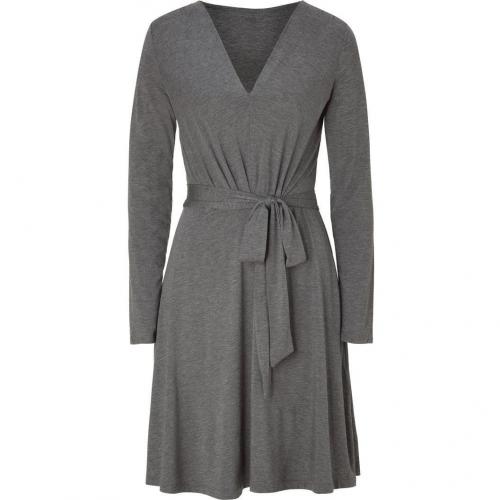 DKNY Flanell Grey Belted Kleid