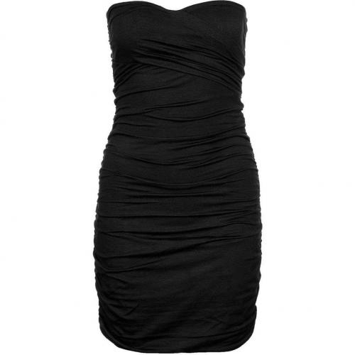 Dkny Jerseykleid black Schulterfrei Trägerlos 