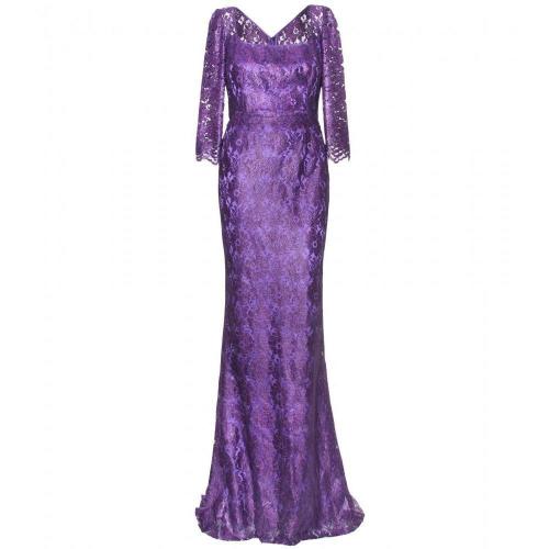 Dolce & Gabbana Abendkleid Aus Spitze Violet