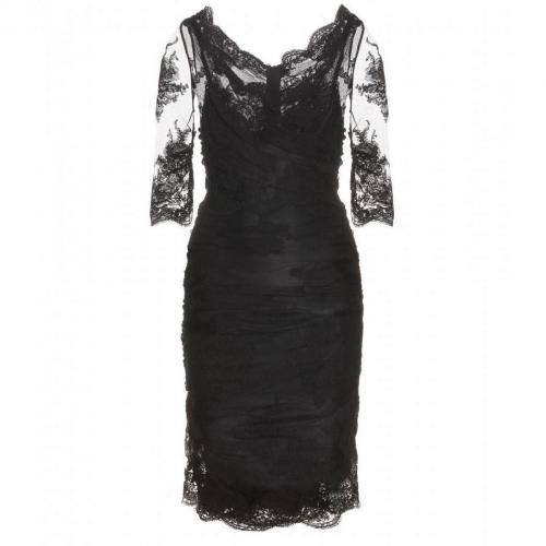 Dolce & Gabbana Gerafftes Spitzenkleid