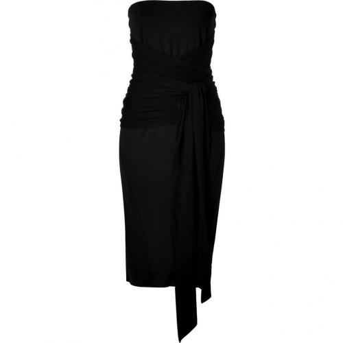Donna Karan Black Strapless Infinity Kleid