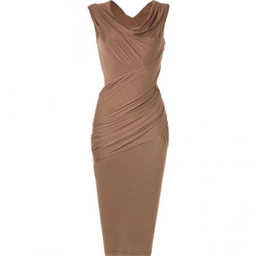 Donna Karan Caribou Cap-Sleeve Twist Kleid