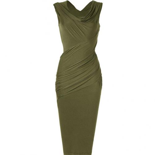 Donna Karan Majolica Cap-Sleeve Twist Kleid