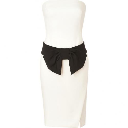 Donna Karan Vellum Strapless Kleid with Big Bow Belt