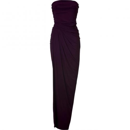 Donna Karan Wild Iris Floor Lenght Strapless Kleid