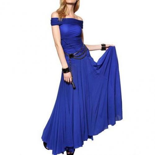 Dsquared Gesammeltes Tüll & Lycra Jersey Kleid