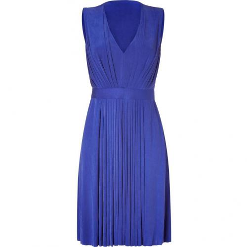 Emanuel Ungaro Royal Blue Pleated Kleid