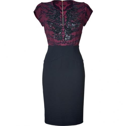 Emilio Pucci Barolo/Black Sequined Sheath Dress