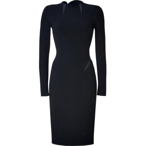 Emilio Pucci Black Silk Trim Sheath Dress