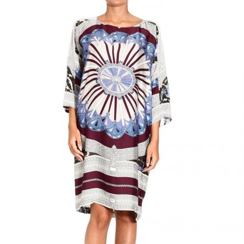 Emilio Pucci Charmeuse arcade print tunic dress