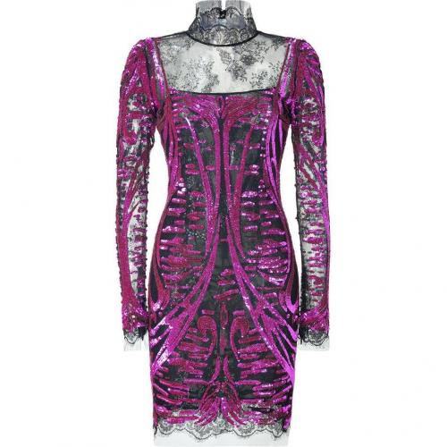 Emilio Pucci Fuchsia Sequined Lace Dress