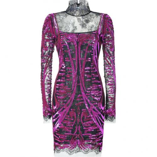 Emilio Pucci Fuchsia Sequined Lace Dress