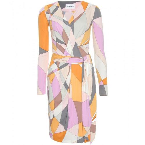 Emilio Pucci Knielanges Kleid Mit Print Bunt