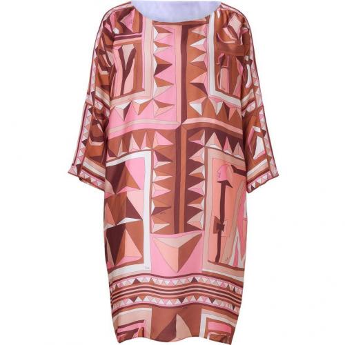 Emilio Pucci Rose/Caramel Printed Silk Dress