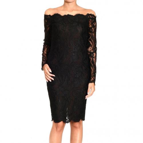 Emilio Pucci Strapless long sleeve lace dress