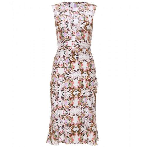 Erdem Treasa Seidenkleid Mit Print