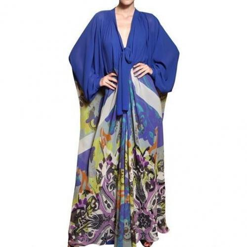 Etro Bedrucktes Seiden Georgette Kleid