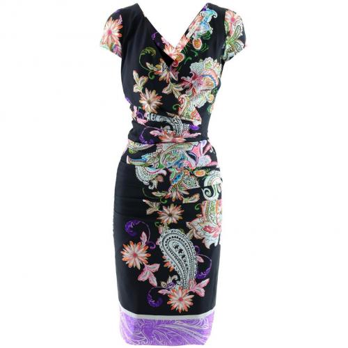 Etro Black Multi Print Dress Raffaela