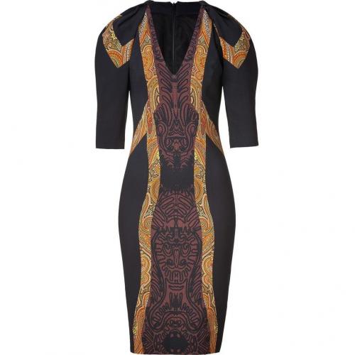 Etro Black-Multi Sheath Kleid