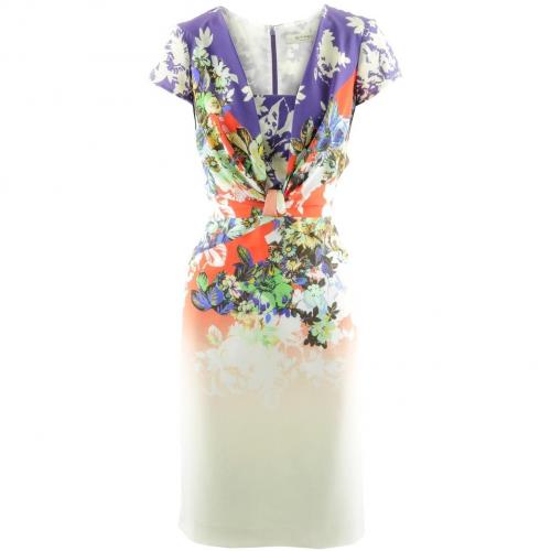 Etro Coral Multi Print Dress