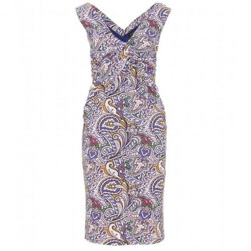 Etro Drapiertes Kleid Mit Paisley-Print