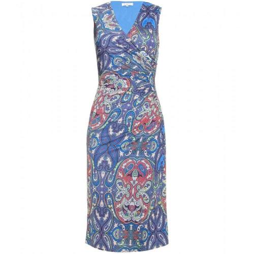 Etro Kleid Mit Paisley-Print Blue