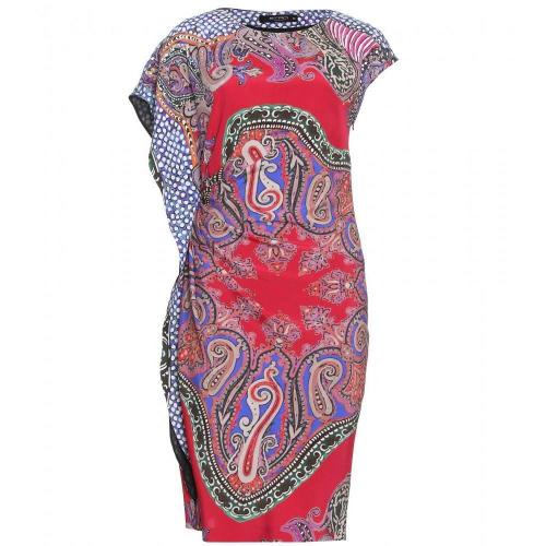 Etro Kleid Mit Paisley-Print Red