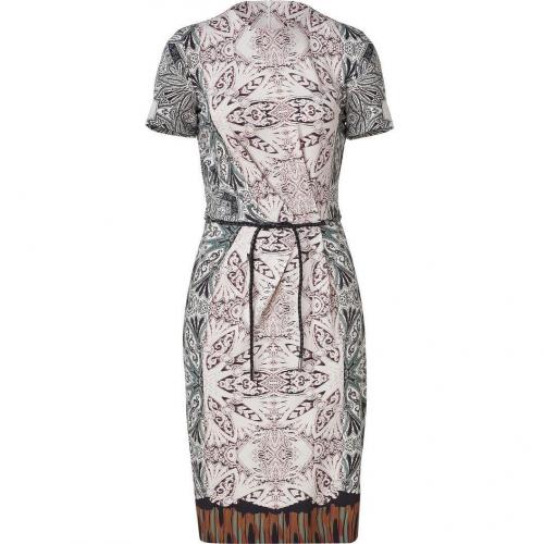 Etro Nude-Multi Draped Jersey Kleid