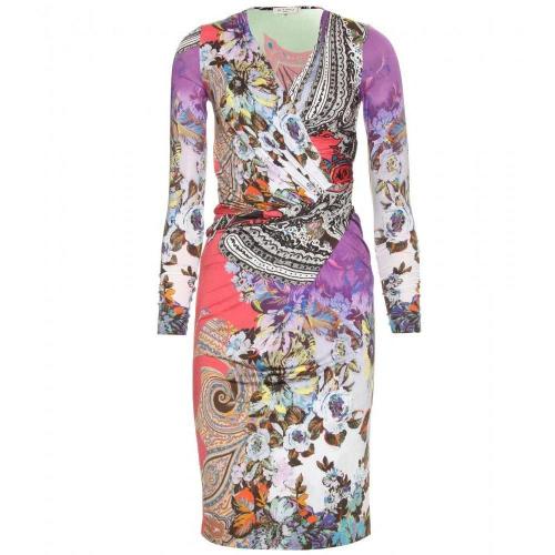 Etro Print-Wickelkleid