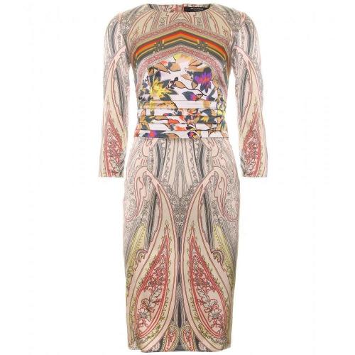 Etro Seidenkleid Mit Paisley-Print