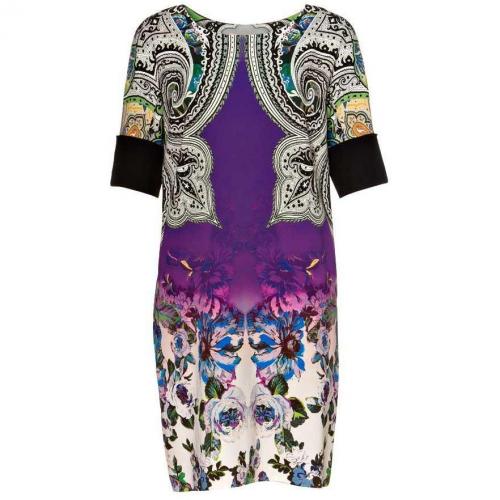 Etro Shiftkleid Lila mit Ärmeln