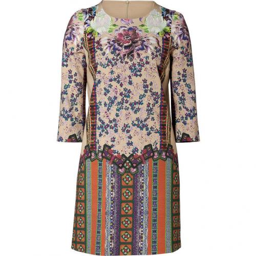 Etro Taffy-Multi Floral 3/4 Sleeve Kleid