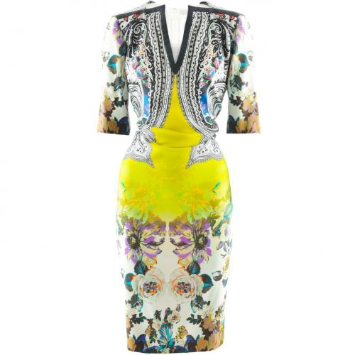 Etro Yellow Multi Print Tunic Dress