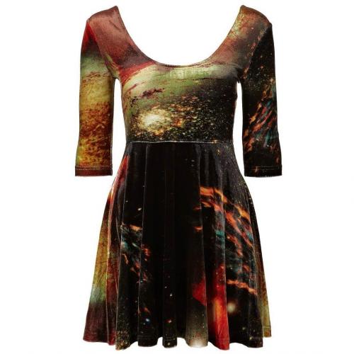 Evil Twin Outer Limits Velvet Cocktailkleid / festliches Kleid multi 