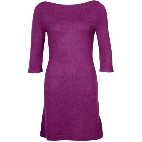 Expresso Mika Strickkleid dark fuchsia 