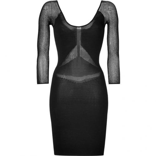 Faith Connexion Black Mesh Detailed Ottoman Dress