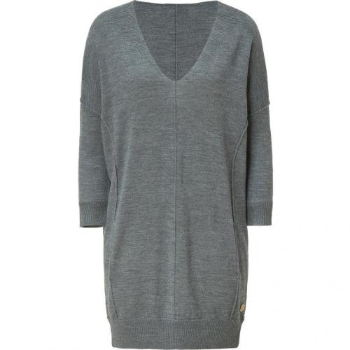 Faith Connexion Grey Knitted Dress with Pockets