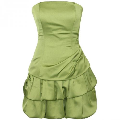 Fashionart Ballkleid grasgrün Schulterfrei 