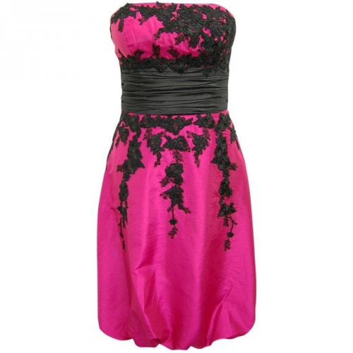 Fashionart Ballkleid pink mit schwarzen Details 