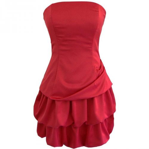 Fashionart Ballkleid rot Schulterfrei 