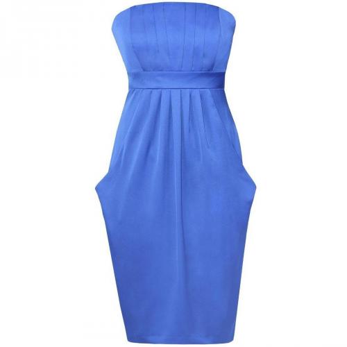 Fashionart Cocktailkleid / festliches Kleid blau Schulterfrei 