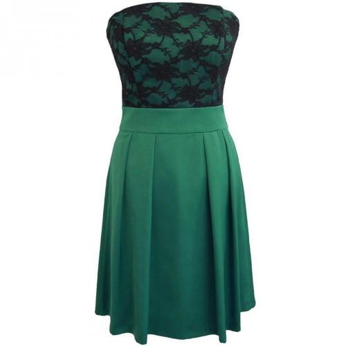 Fashionart Cocktailkleid green mit Spitze 