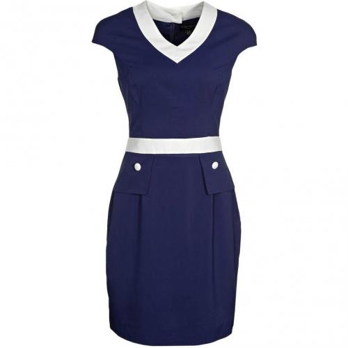 Fever London Carvella Peplum Blusenkleid navy/cream 