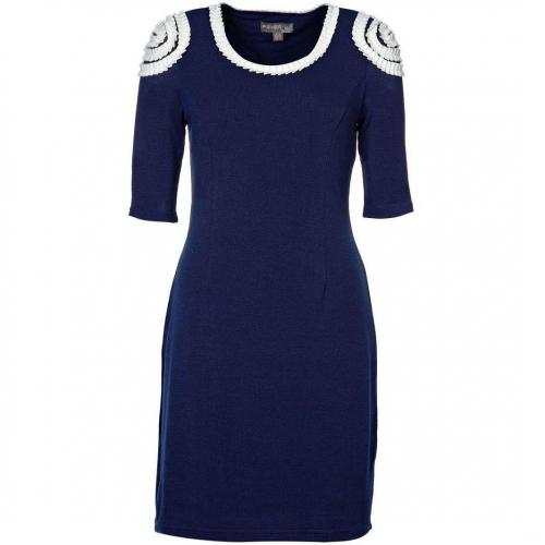 Fever London Tabitha Strickkleid navy/ white 