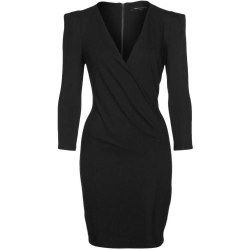 French Connection Sweetheart Jerseykleid black