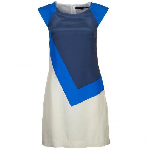 French Connection Tbric A Block Cocktailkleid / festliches Kleid daisy white/bobby blue 