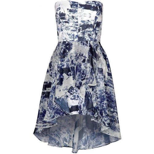 French Connection Woodblock Wonder Cocktailkleid / festliches Kleid white/ blue thron 