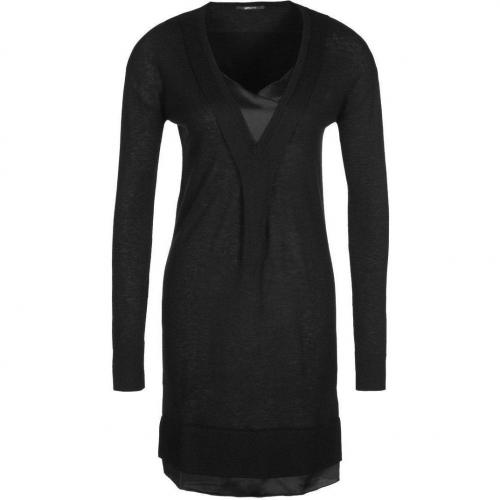Gas Alissia Strickkleid black 
