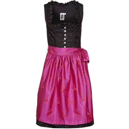 German Princess Brokat Hirsch Cocktailkleid / festliches Kleid pink 